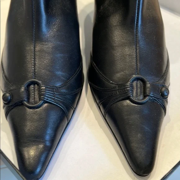 CHANEL Black Heeled Boots with Stiletto Heel - Picture 4 of 9